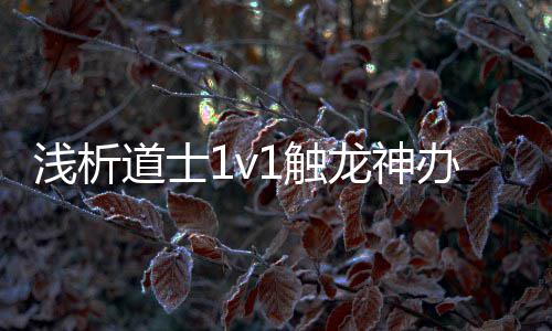 办法道士龙神浅析1触
